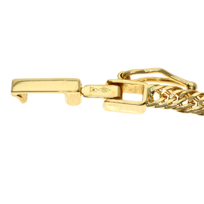 Curb Chain Kihei 12-sided Triple Necklace K18 Yellow Gold 11.2g　Ladies