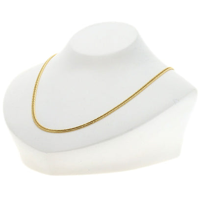 Curb Chain Kihei 12-sided Triple Necklace K18 Yellow Gold 11.2g　Ladies