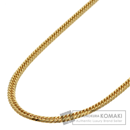 Curb chain Kihei W6 side Necklace K18 Yellow Gold 20g　Ladies
