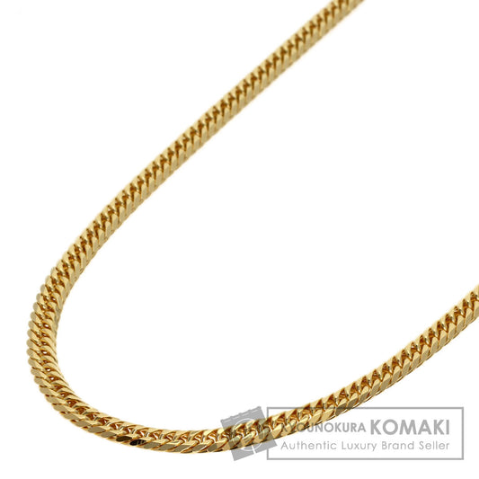 Curb chain Kihei W6 side Necklace K18 Yellow Gold 20g　Ladies