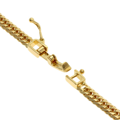 Curb chain Kihei W6 side Necklace K18 Yellow Gold 20g　Ladies