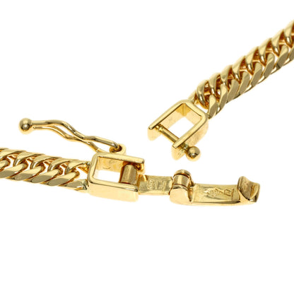 Curb chain Kihei W6 side Necklace K18 Yellow Gold 20g　Ladies