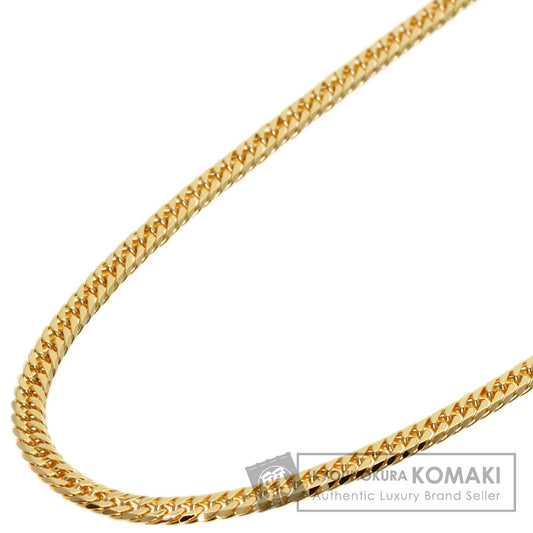 Curb chain Kihei W6 side Necklace K18 Yellow Gold 10.2g　Ladies