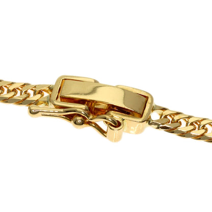Curb chain Kihei W6 side Necklace K18 Yellow Gold 10.2g　Ladies