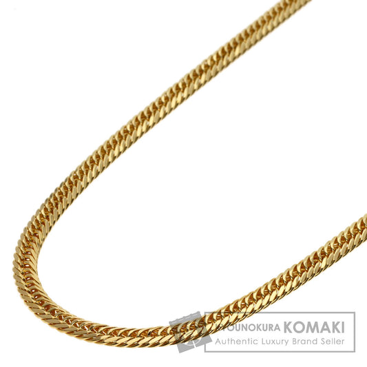 Curb Chain Kihei 8-sided Triple Necklace K18 Yellow Gold 18.2g　Ladies