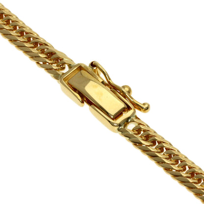Curb Chain Kihei 8-sided Triple Necklace K18 Yellow Gold 18.2g　Ladies