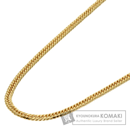 Curb chain Kihei W6 side Necklace K18 Yellow Gold 9.2g　Ladies