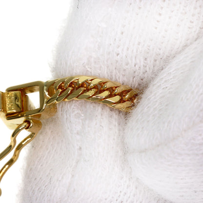 Curb chain Kihei W6 side Necklace K18 Yellow Gold 9.2g　Ladies