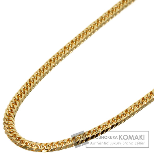 Curb chain Kihei W6 side Necklace K18 Yellow Gold 10.2g　Ladies