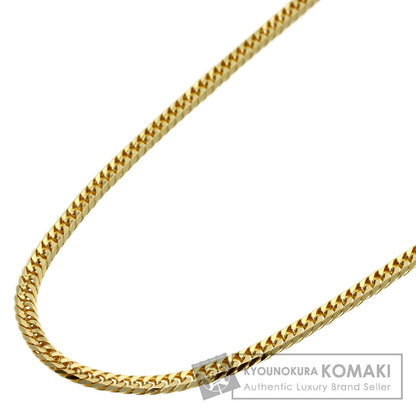 Curb chain Kihei W6 side Necklace K18 Yellow Gold 6.4g　Ladies