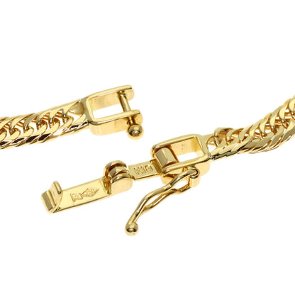 Curb chain Kihei W6 side Bracelet K18 Yellow Gold 4.8g　Ladies