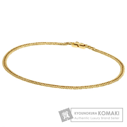 Curb chain Kihei W6 side Bracelet K18 Yellow Gold 6.2g　Ladies