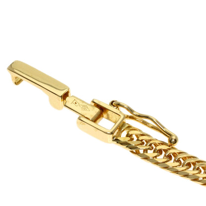 Curb chain Kihei W6 side Bracelet K18 Yellow Gold 6.2g　Ladies