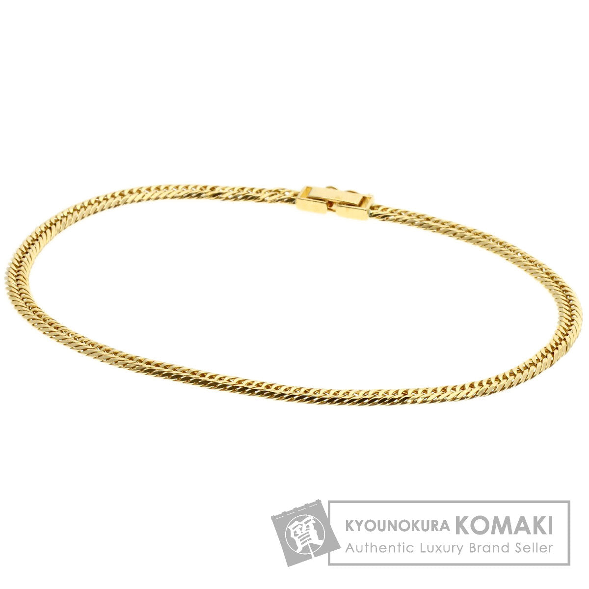 Curb Chain Kihei 12-sided Triple Bracelet K18 Yellow Gold 13g　mens