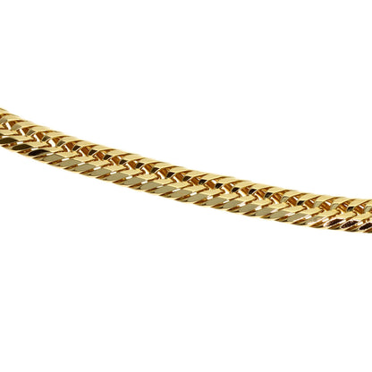 Curb Chain Kihei 12-sided Triple Bracelet K18 Yellow Gold 13g　mens