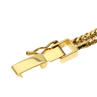 Curb Chain Kihei 12-sided Triple Bracelet K18 Yellow Gold 13g　mens