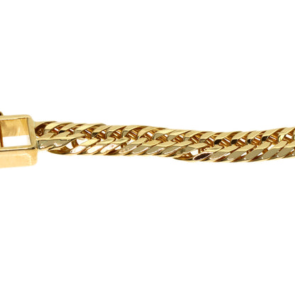 Curb Chain Kihei 12-sided Triple Bracelet K18 Yellow Gold 13g　mens