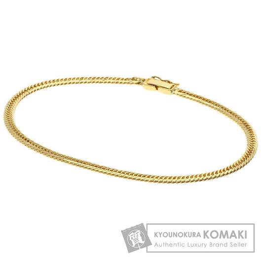 Curb Chain Kihei 8-sided Triple Bracelet K18 Yellow Gold 10g　mens