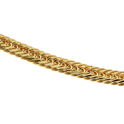 Curb Chain Kihei 8-sided Triple Bracelet K18 Yellow Gold 10g　mens