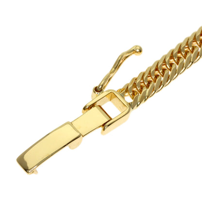 Curb Chain Kihei 8-sided Triple Bracelet K18 Yellow Gold 10g　mens