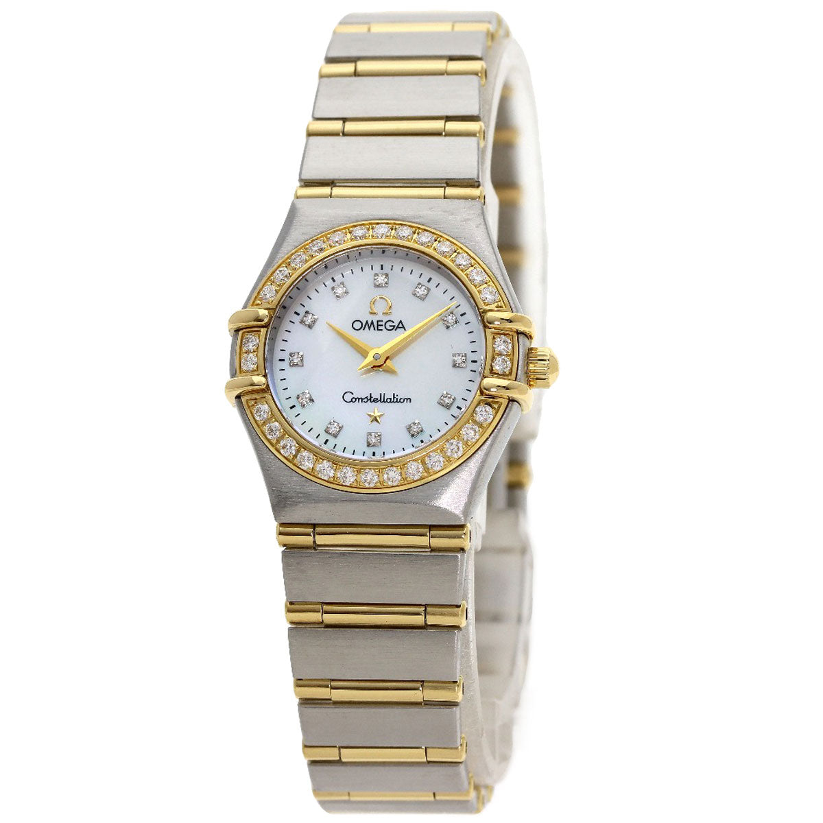 OMEGA Constellation Mini 12P Diamond Watches 1267.75.00 Stainless Steel/SSxK18YG Ladies