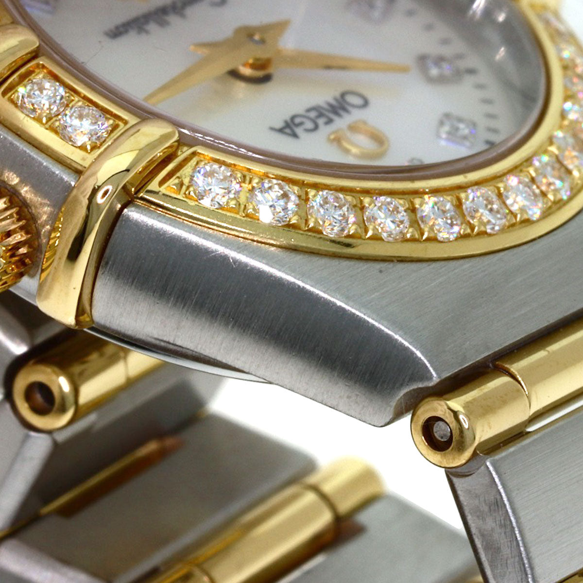 OMEGA Constellation Mini 12P Diamond Watches 1267.75.00 Stainless Steel/SSxK18YG Ladies