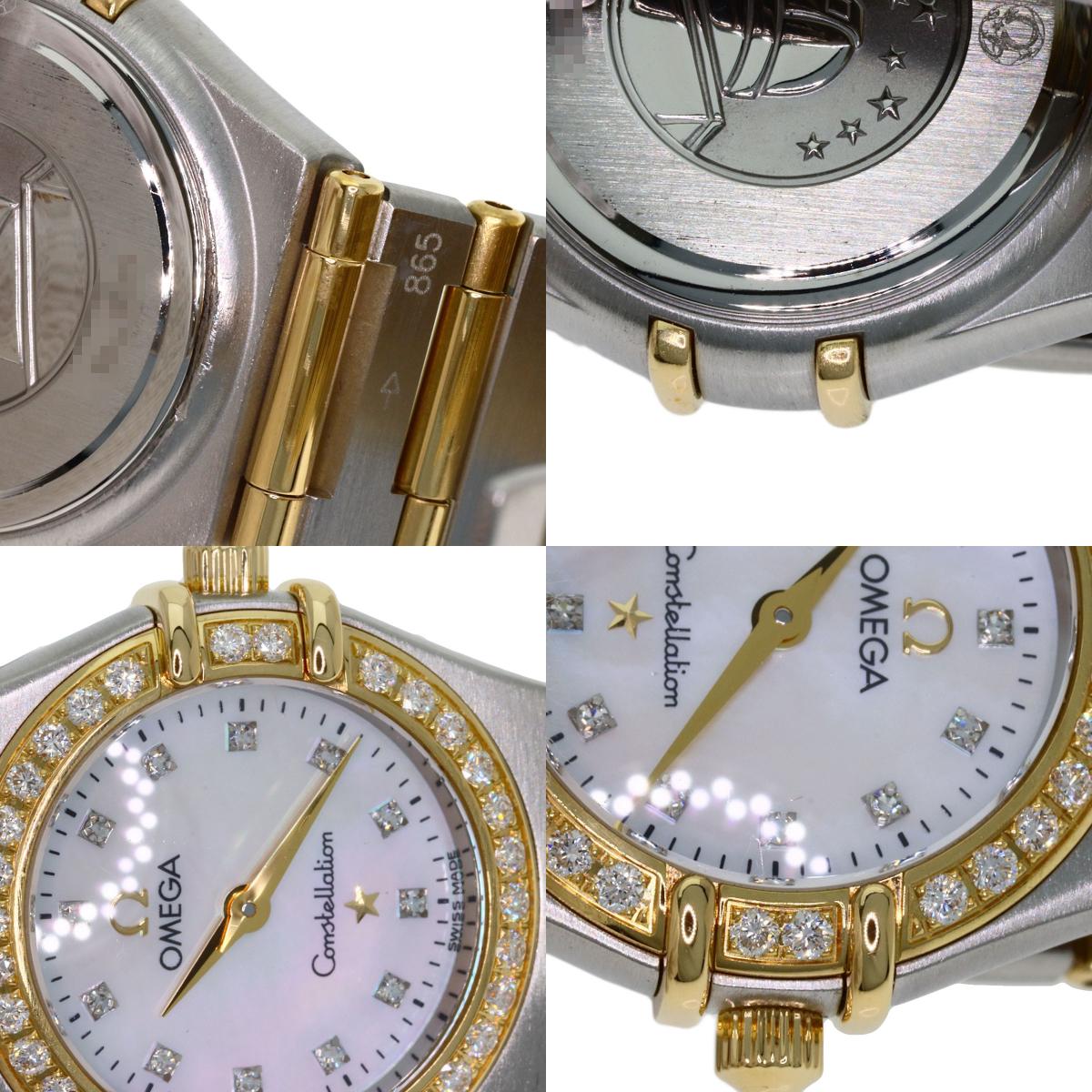 OMEGA Constellation Mini 12P Diamond Watches 1267.75.00 Stainless Steel/SSxK18YG Ladies