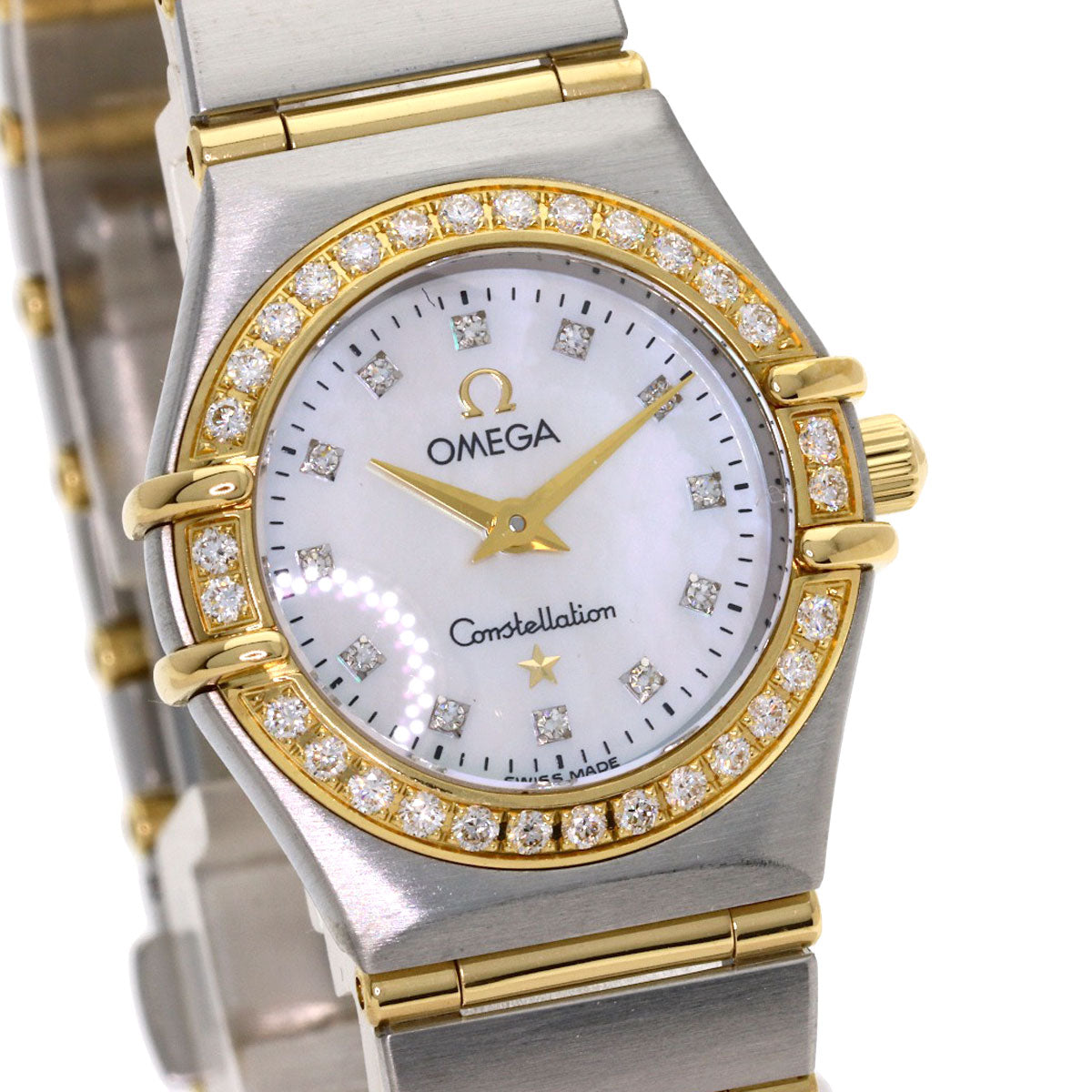 OMEGA Constellation Mini 12P Diamond Watches 1267.75.00 Stainless Steel/SSxK18YG Ladies
