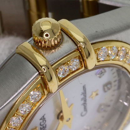OMEGA Constellation Mini 12P Diamond Watches 1267.75.00 Stainless Steel/SSxK18YG Ladies
