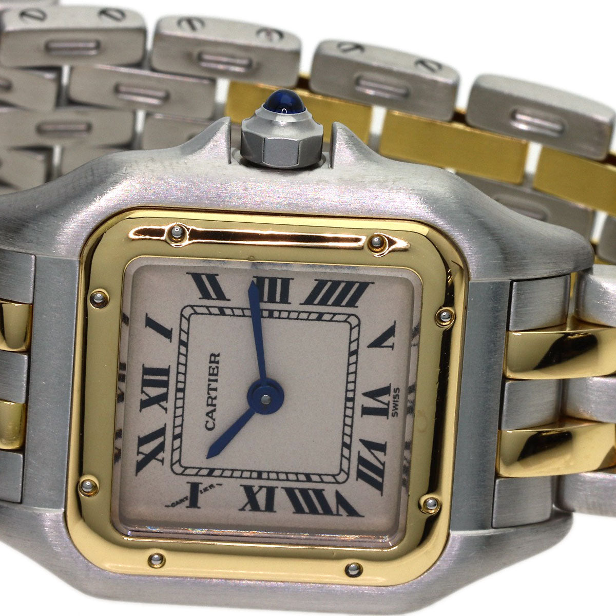 CARTIER PANTHERESM 2 Row Watches W25029B6 Stainless Steel/SSxK18YG Ladies