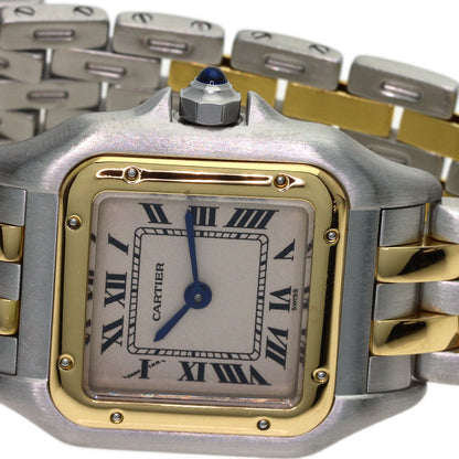CARTIER PANTHERESM 2 Row Watches W25029B6 Stainless Steel/SSxK18YG Ladies