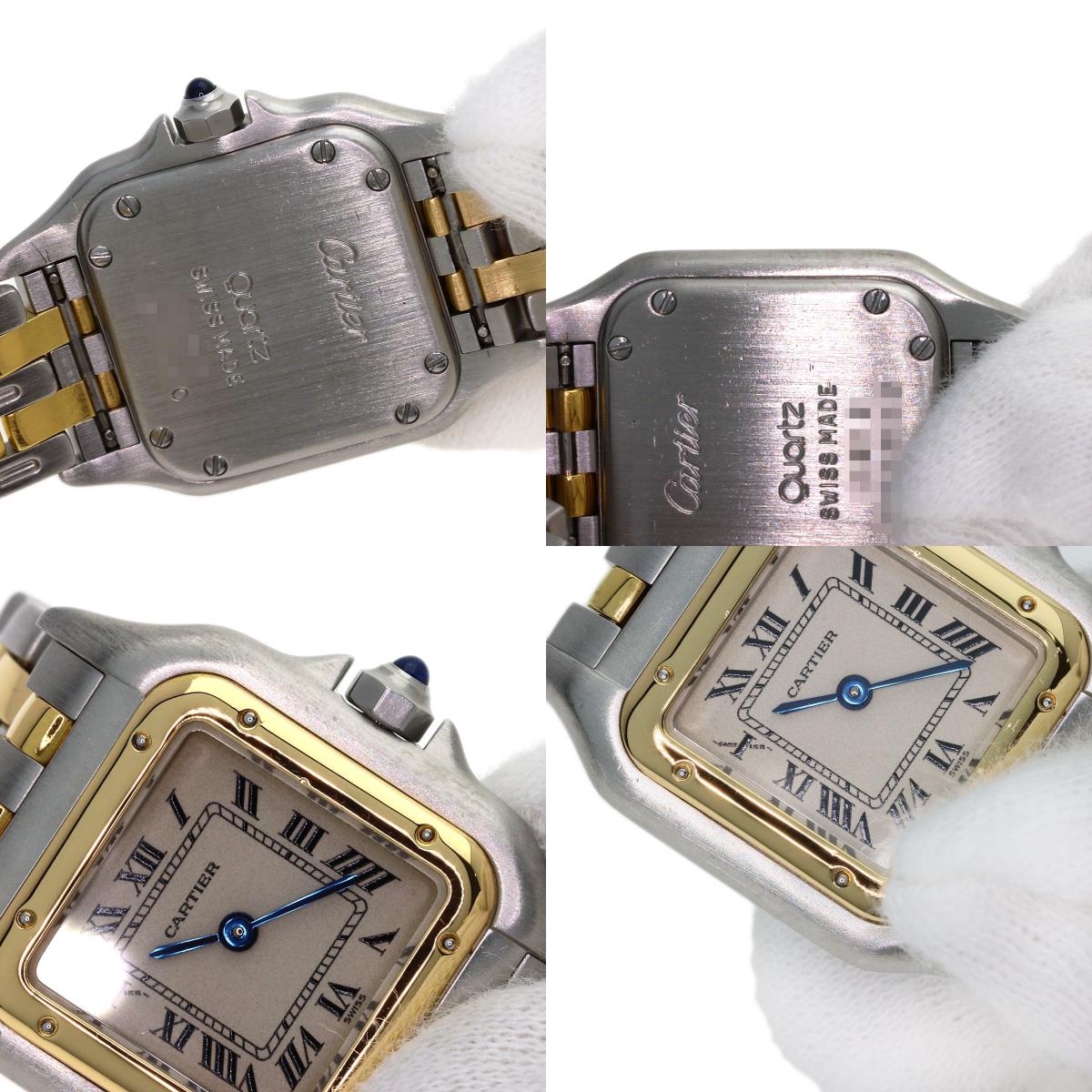 CARTIER PANTHERESM 2 Row Watches W25029B6 Stainless Steel/SSxK18YG Ladies
