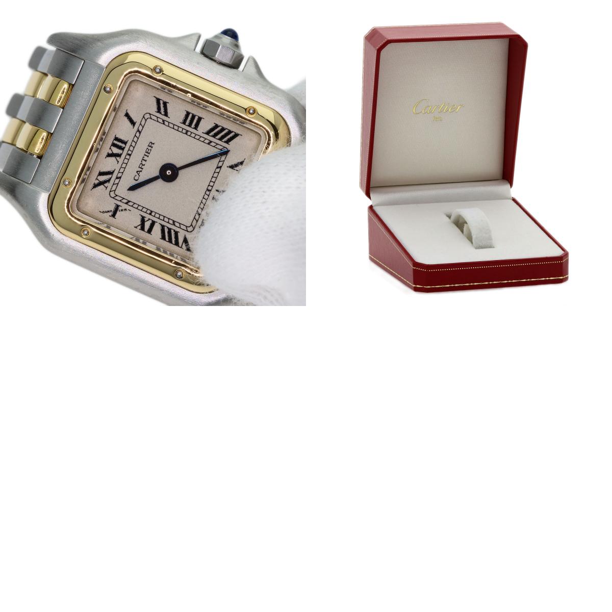 CARTIER PANTHERESM 2 Row Watches W25029B6 Stainless Steel/SSxK18YG Ladies