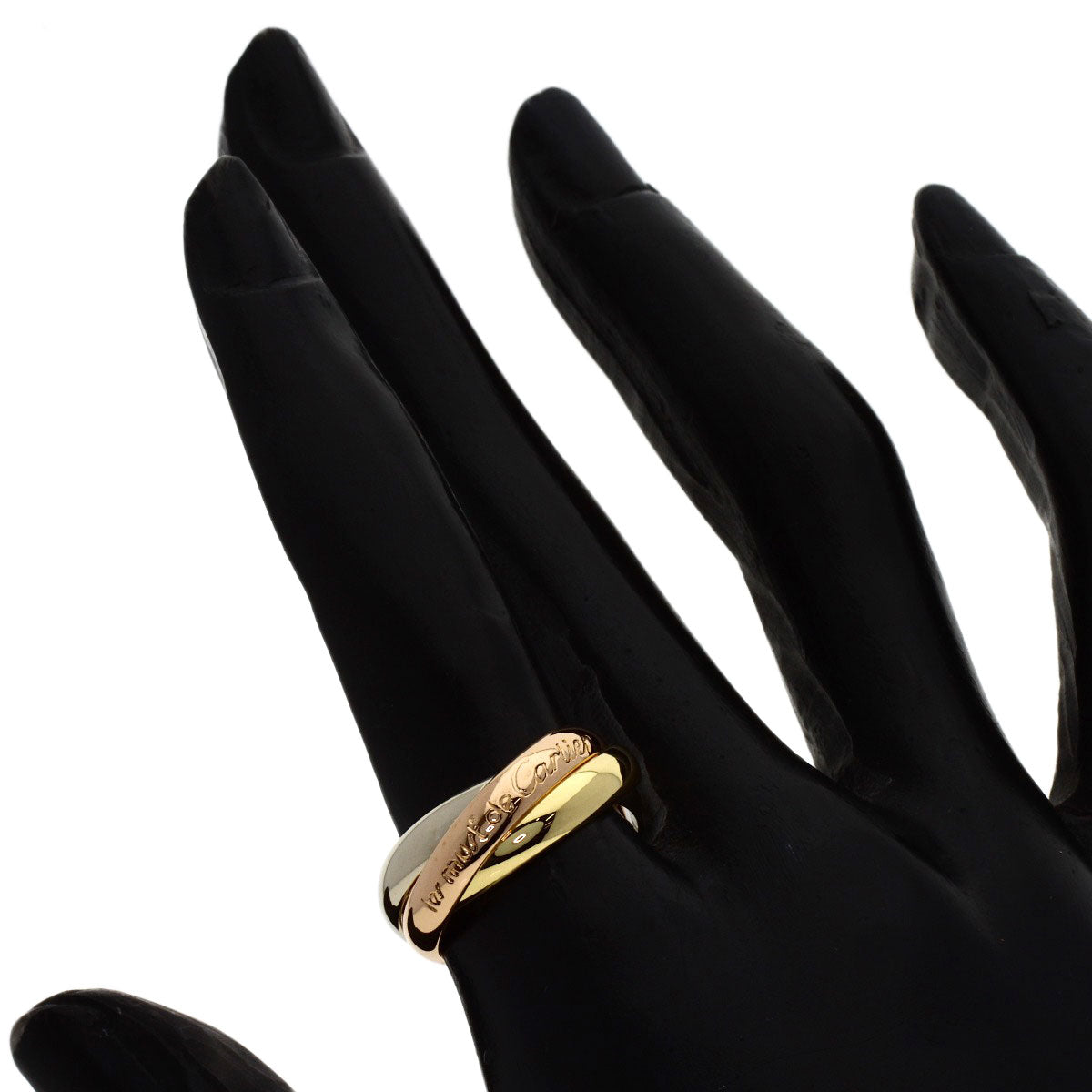 CARTIER Trinity #51 Ring K18 Yellow Gold K18 White GoldLadies [Used]