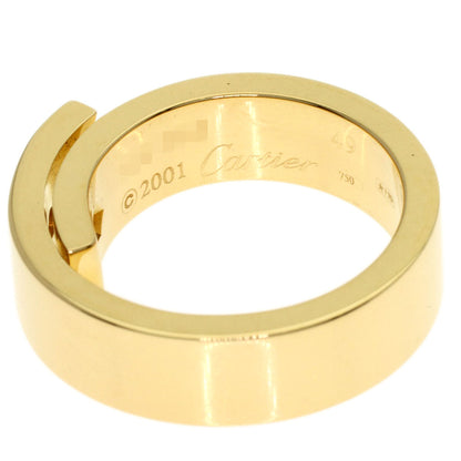 CARTIER Anniversary Diamond #49 Ring K18 Yellow Gold Ladies [Used]