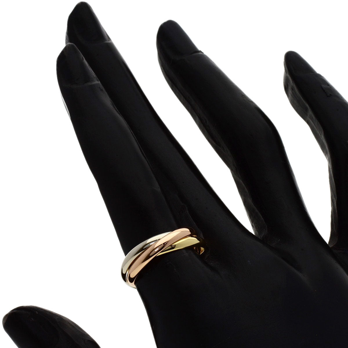 CARTIER Trinity SM #50 Ring K18 Yellow Gold K18 White GoldLadies [Used]