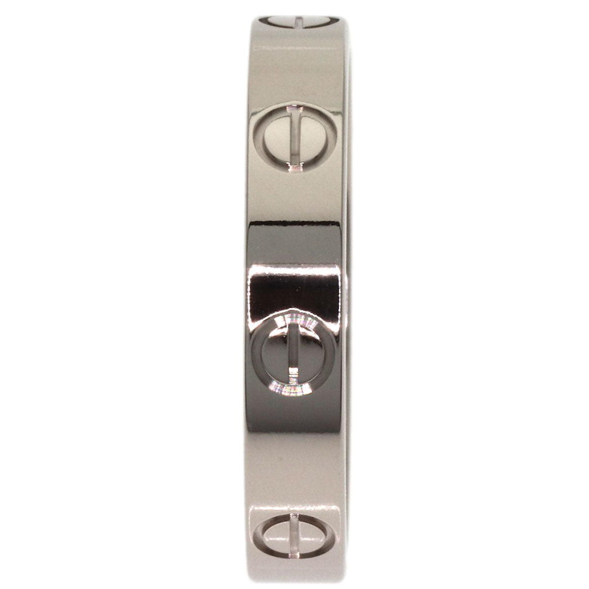 CARTIER Mini love ring #56 Ring K18 White Gold Ladies [Used]
