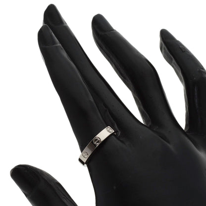 CARTIER Mini love ring #56 Ring K18 White Gold Ladies [Used]