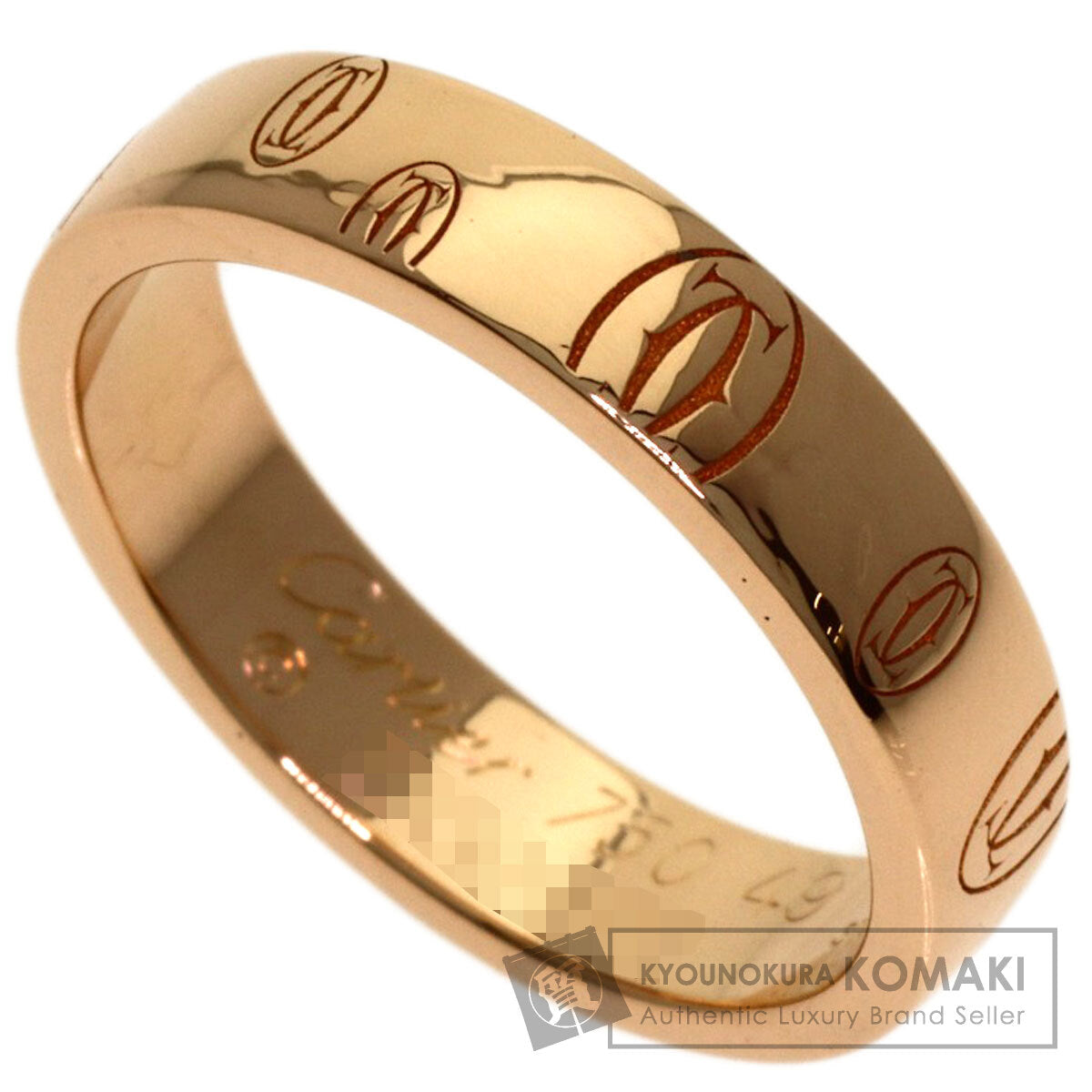 CARTIER Happy birthday # 49 Ring K18 Pink Gold Ladies [Used]