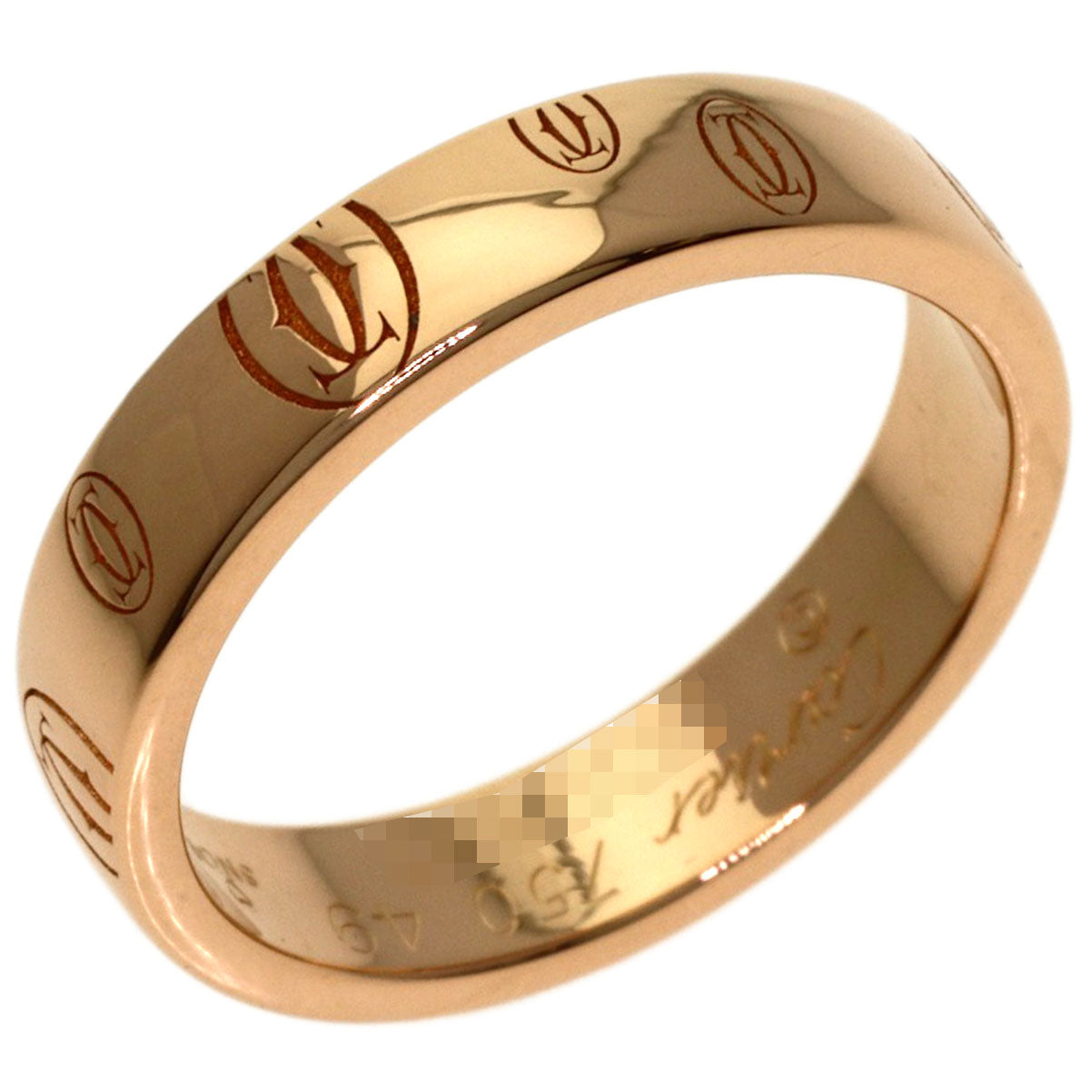 CARTIER Happy birthday # 49 Ring K18 Pink Gold Ladies [Used]