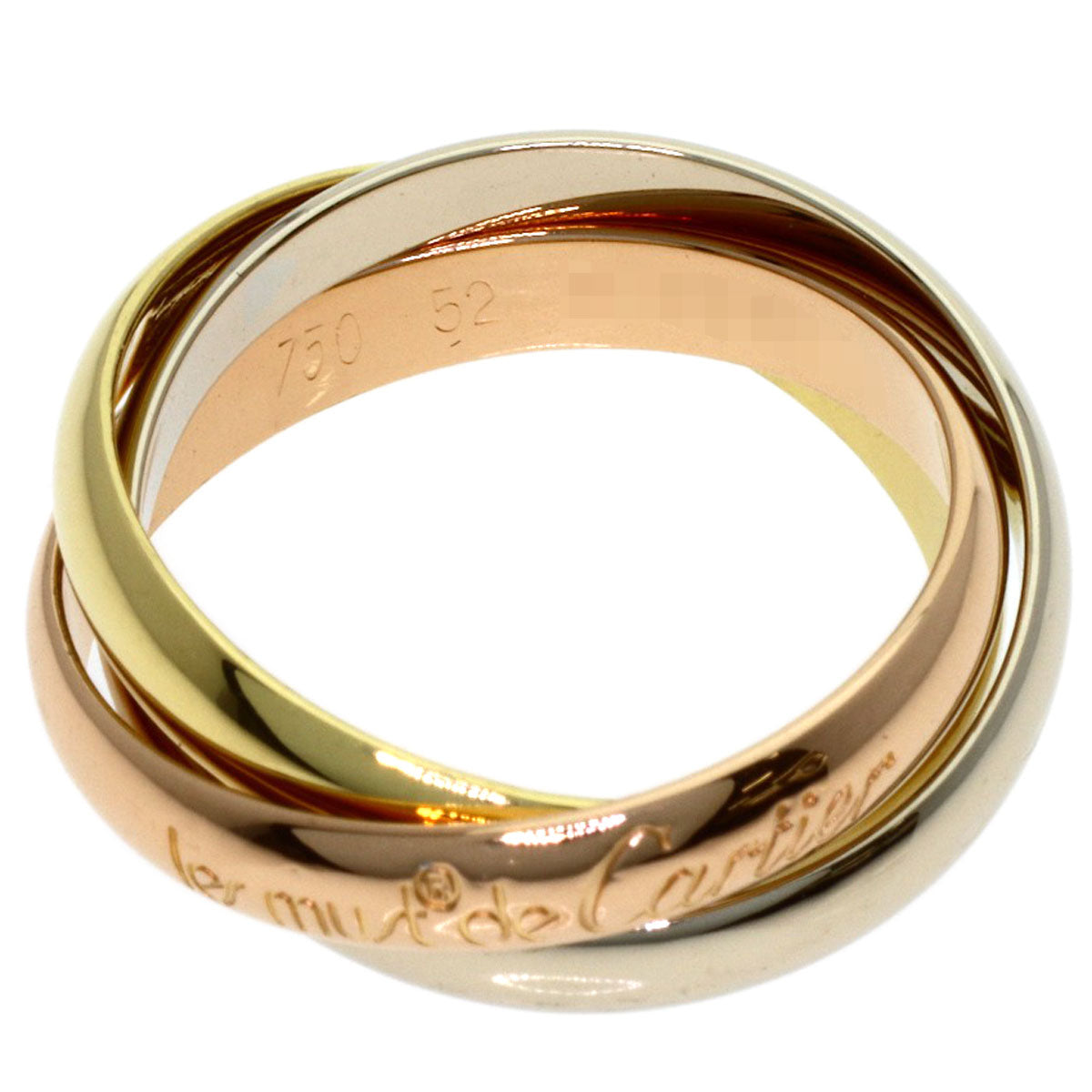 CARTIER Trinity #52 Ring K18 Yellow Gold K18 White GoldLadies [Used]