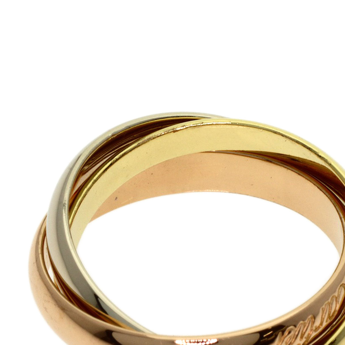 CARTIER Trinity #52 Ring K18 Yellow Gold K18 White GoldLadies [Used]