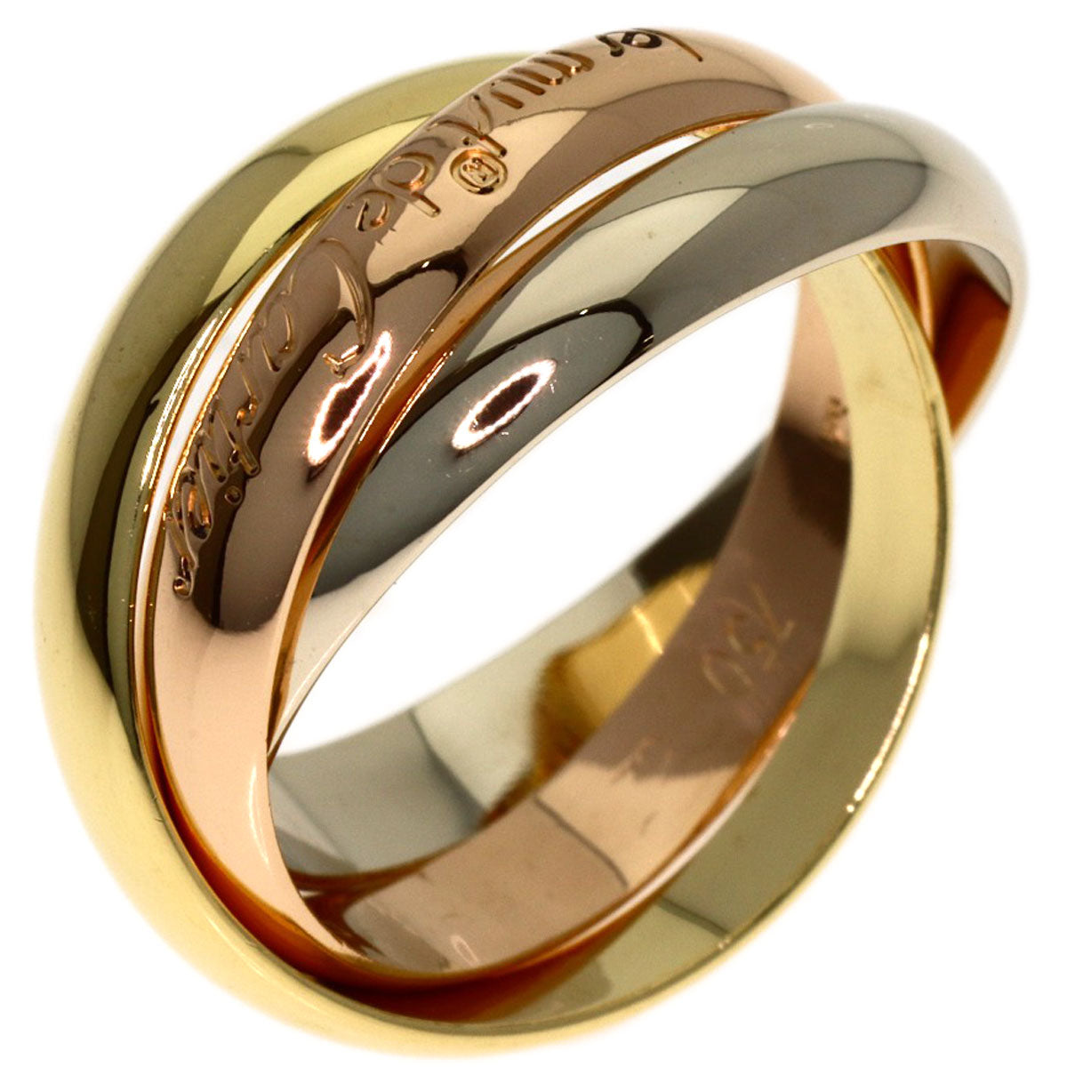 CARTIER Trinity #52 Ring K18 Yellow Gold K18 White GoldLadies [Used]