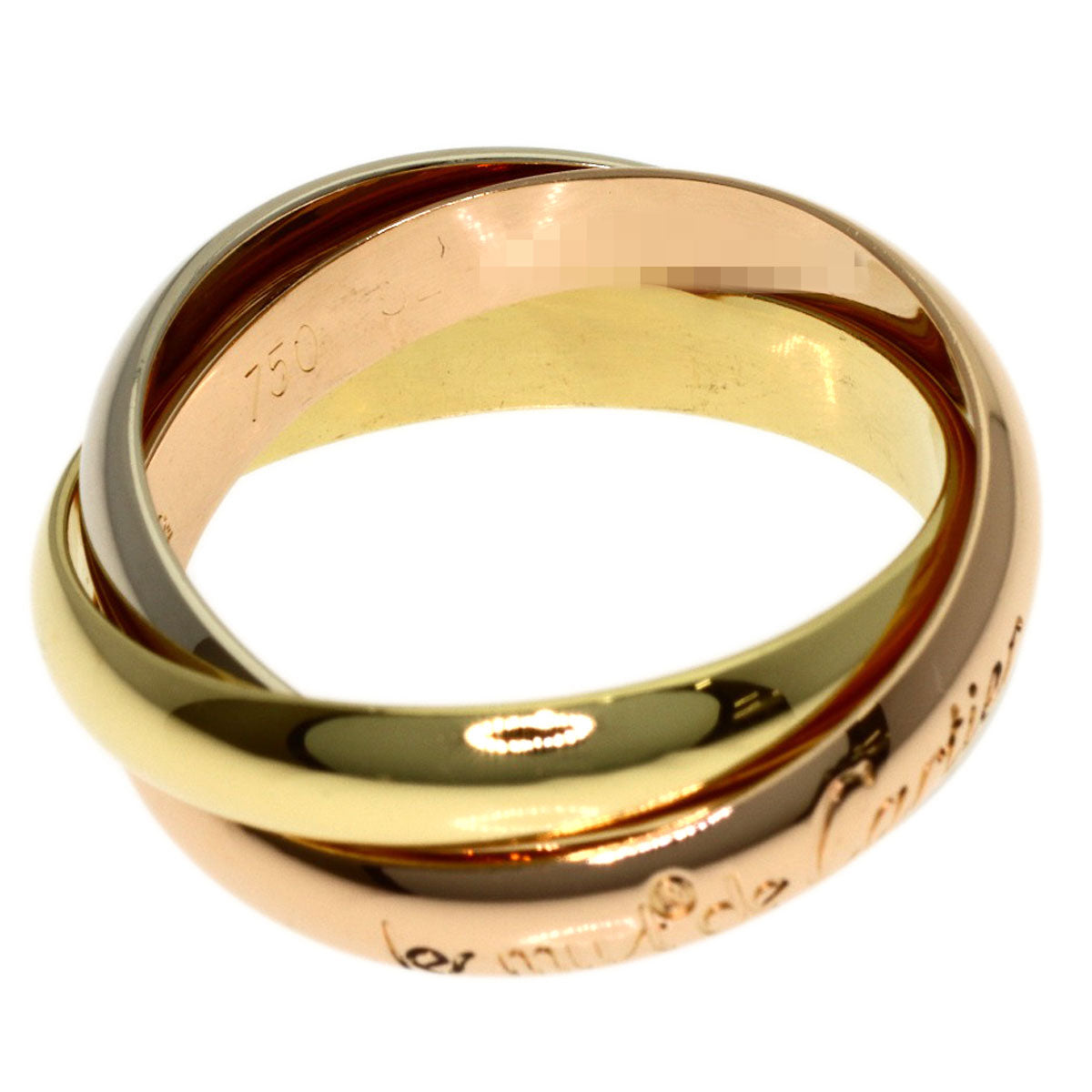 CARTIER Trinity #52 Ring K18 Yellow Gold K18 White GoldLadies [Used]