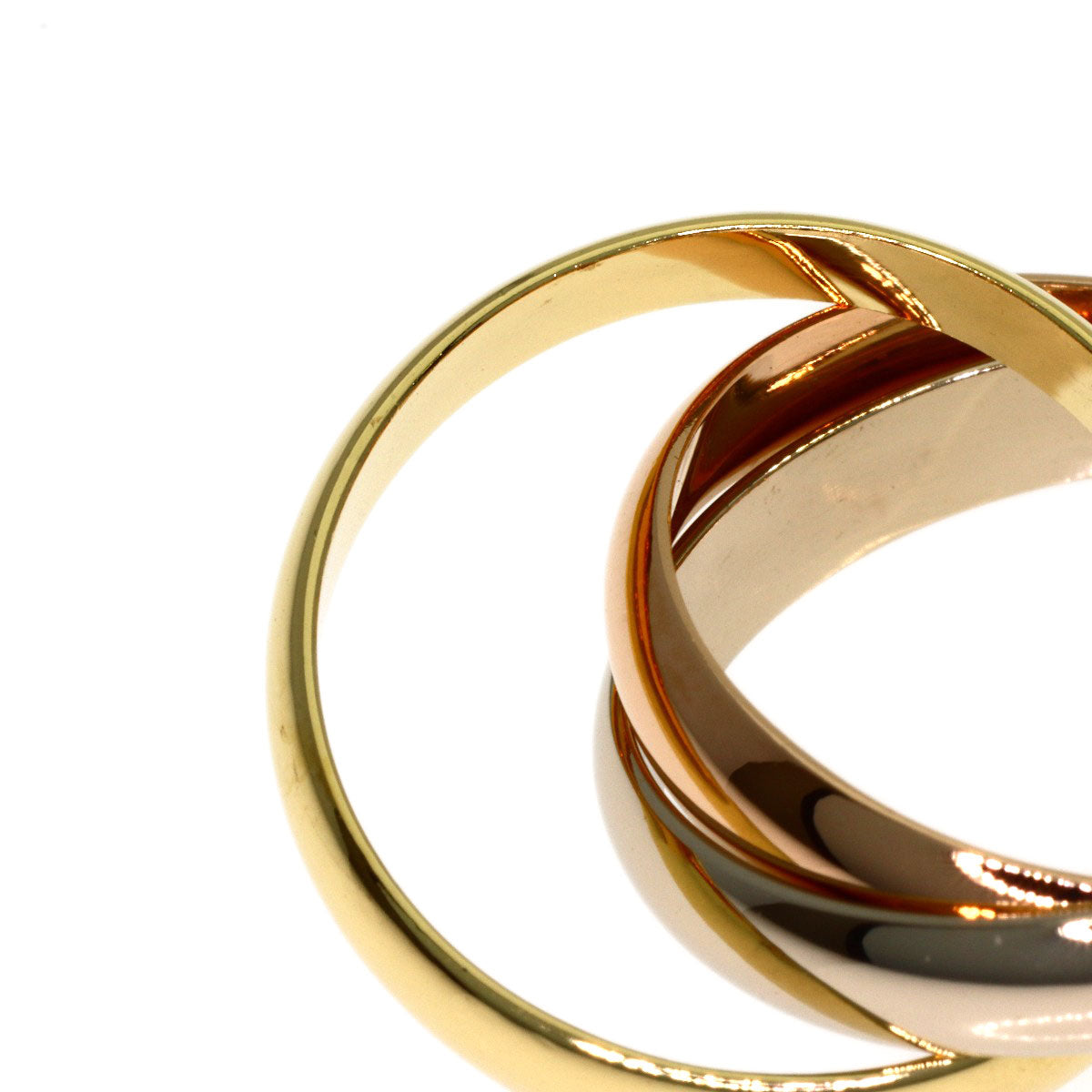 CARTIER Trinity #52 Ring K18 Yellow Gold K18 White GoldLadies [Used]