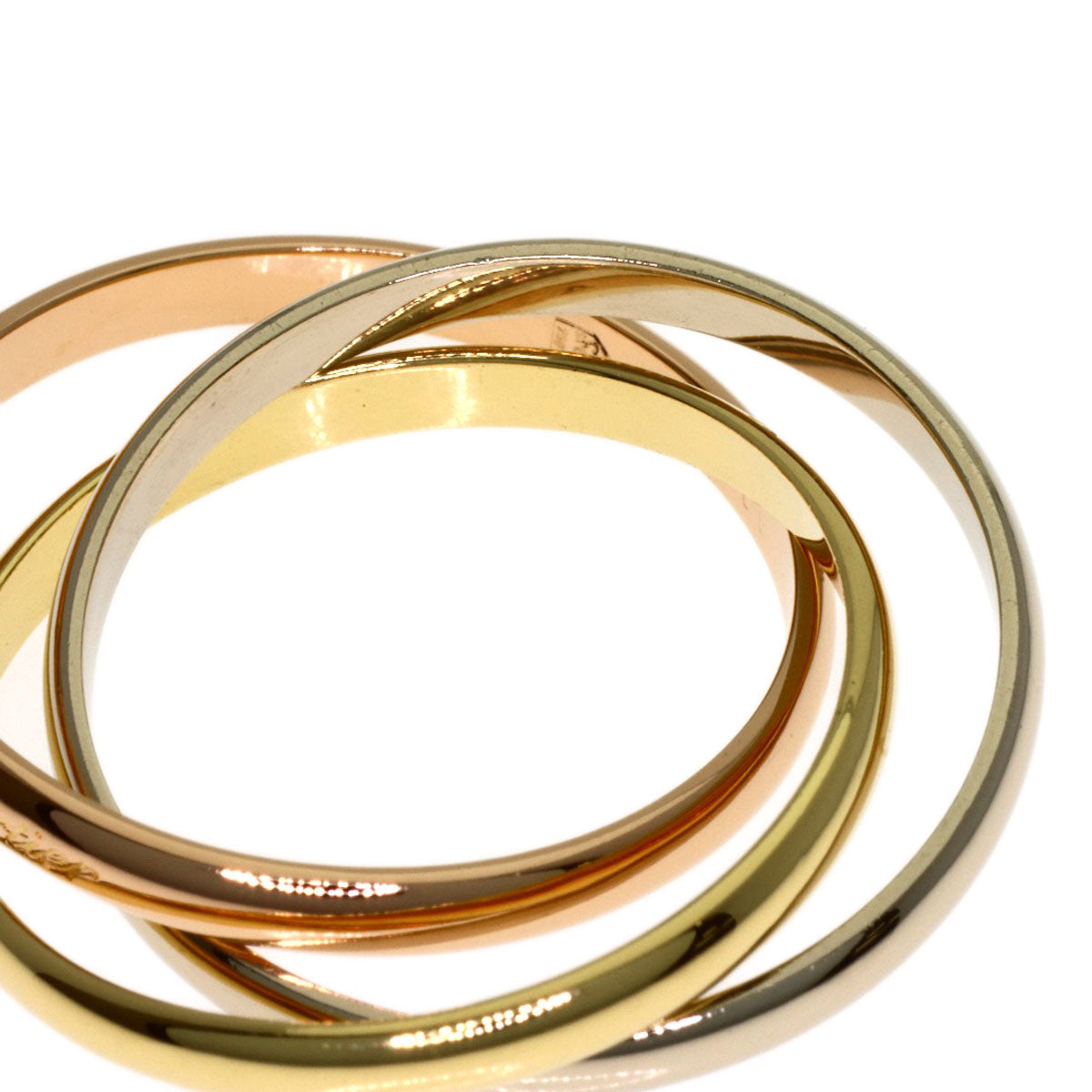 CARTIER Trinity Ring K18 Yellow Gold K18 White GoldLadies [Used]