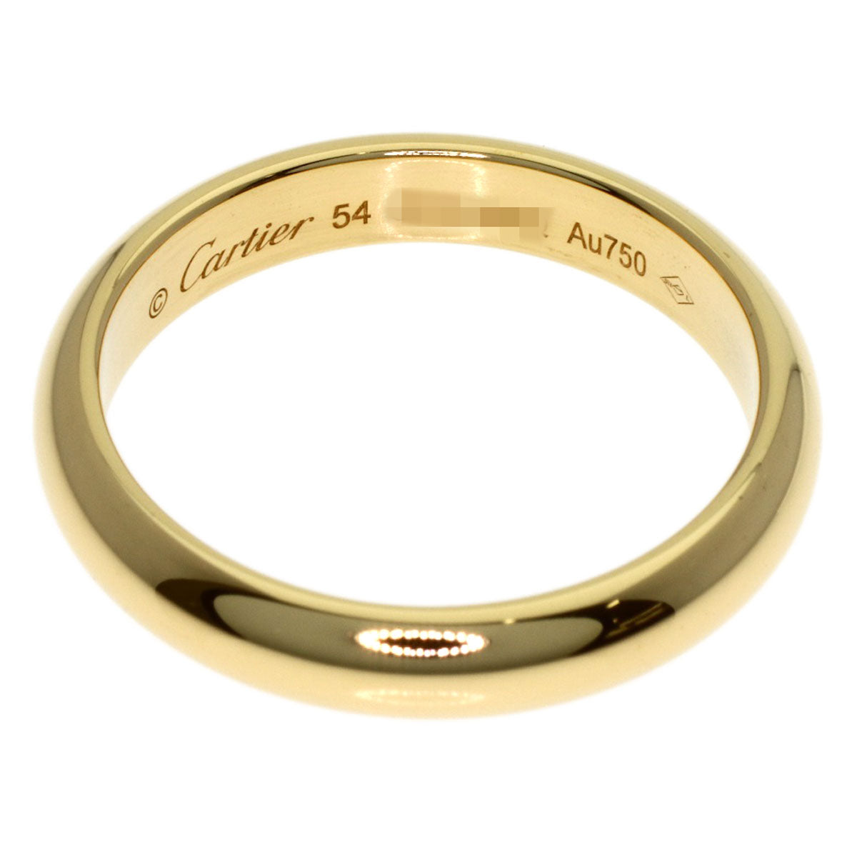 CARTIER Wedding # 54 Ring K18 Yellow Gold Ladies [Used]