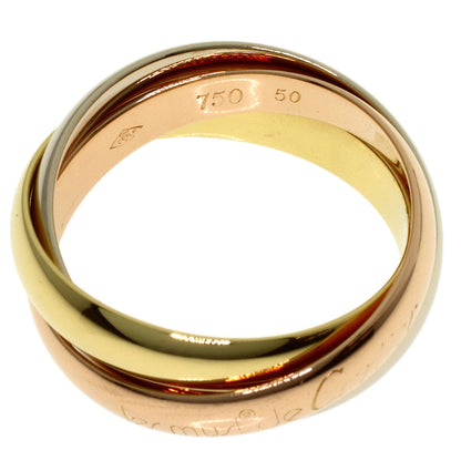 CARTIER Trinity #50 Ring K18 Yellow Gold K18 White GoldLadies [Used]