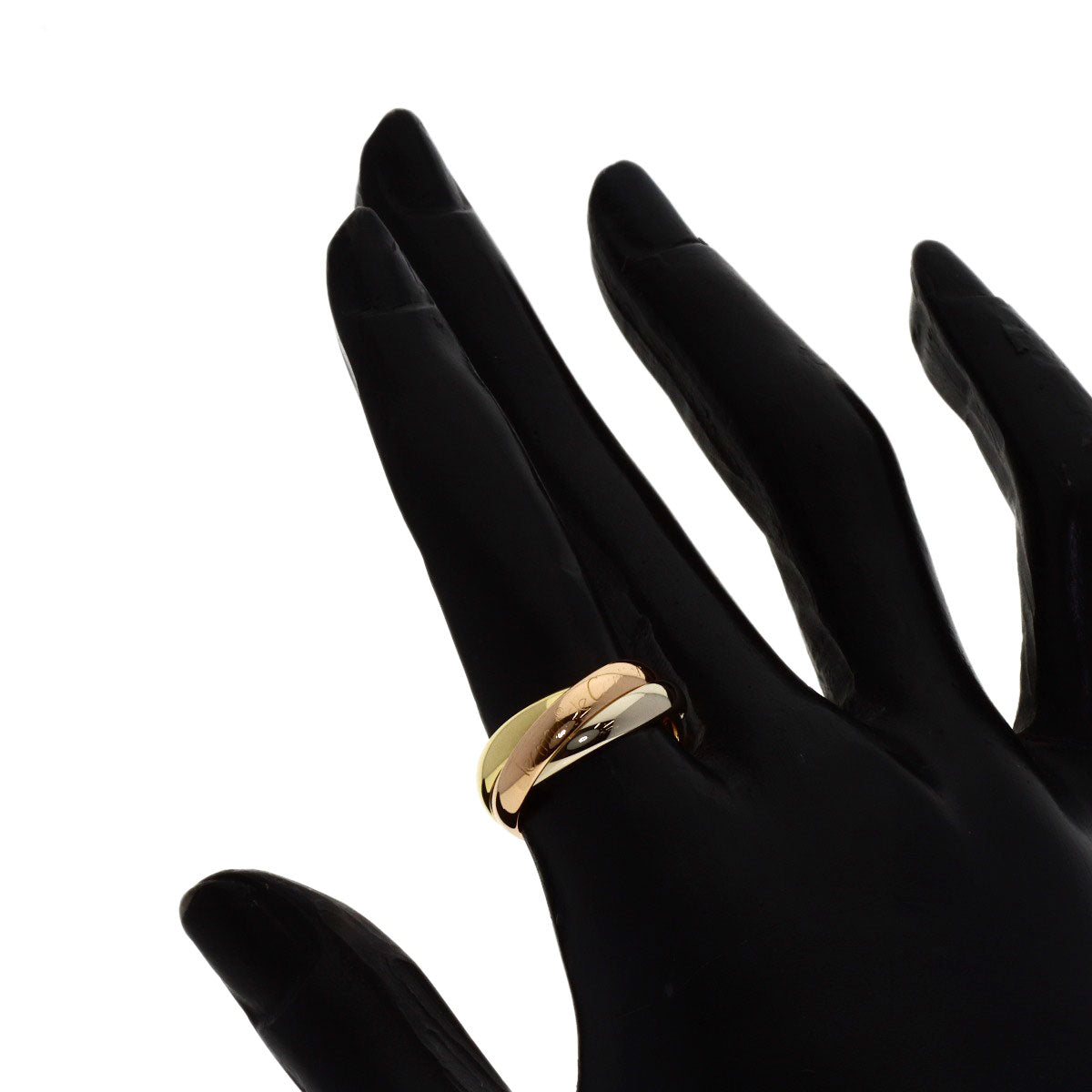 CARTIER Trinity #50 Ring K18 Yellow Gold K18 White GoldLadies [Used]