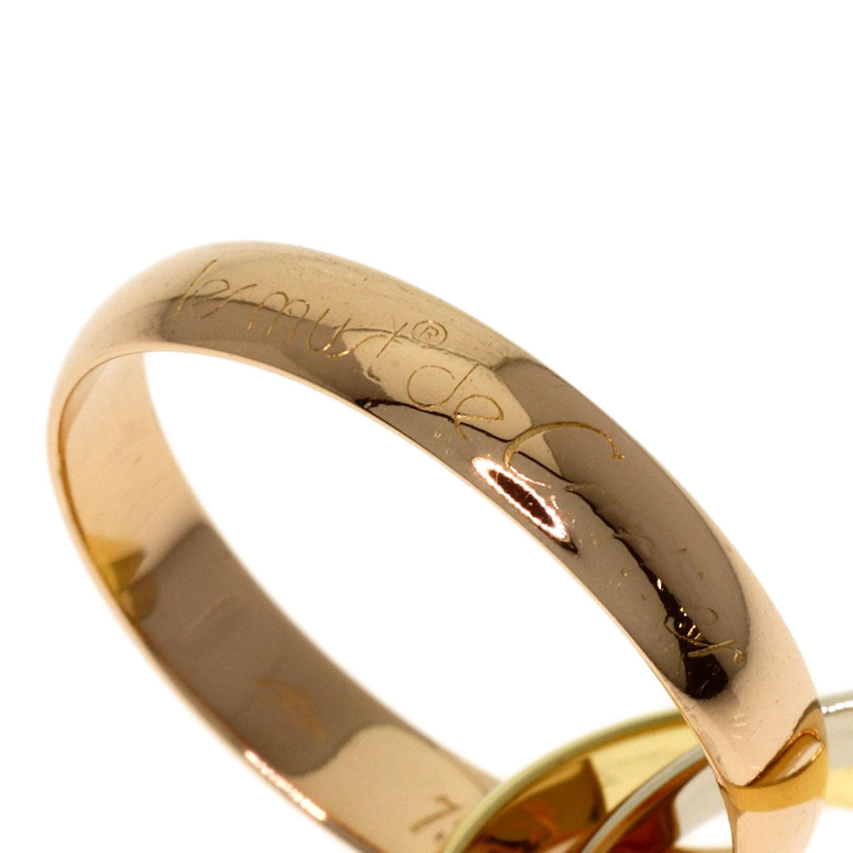 CARTIER Trinity #50 Ring K18 Yellow Gold K18 White GoldLadies [Used]